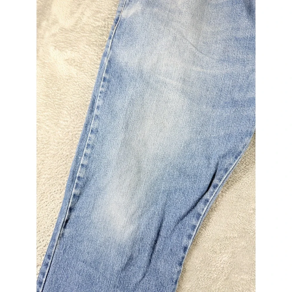 Vtg Levis 517 Boot Cut Jeans 38x30 Light Wash USA Made Distressed